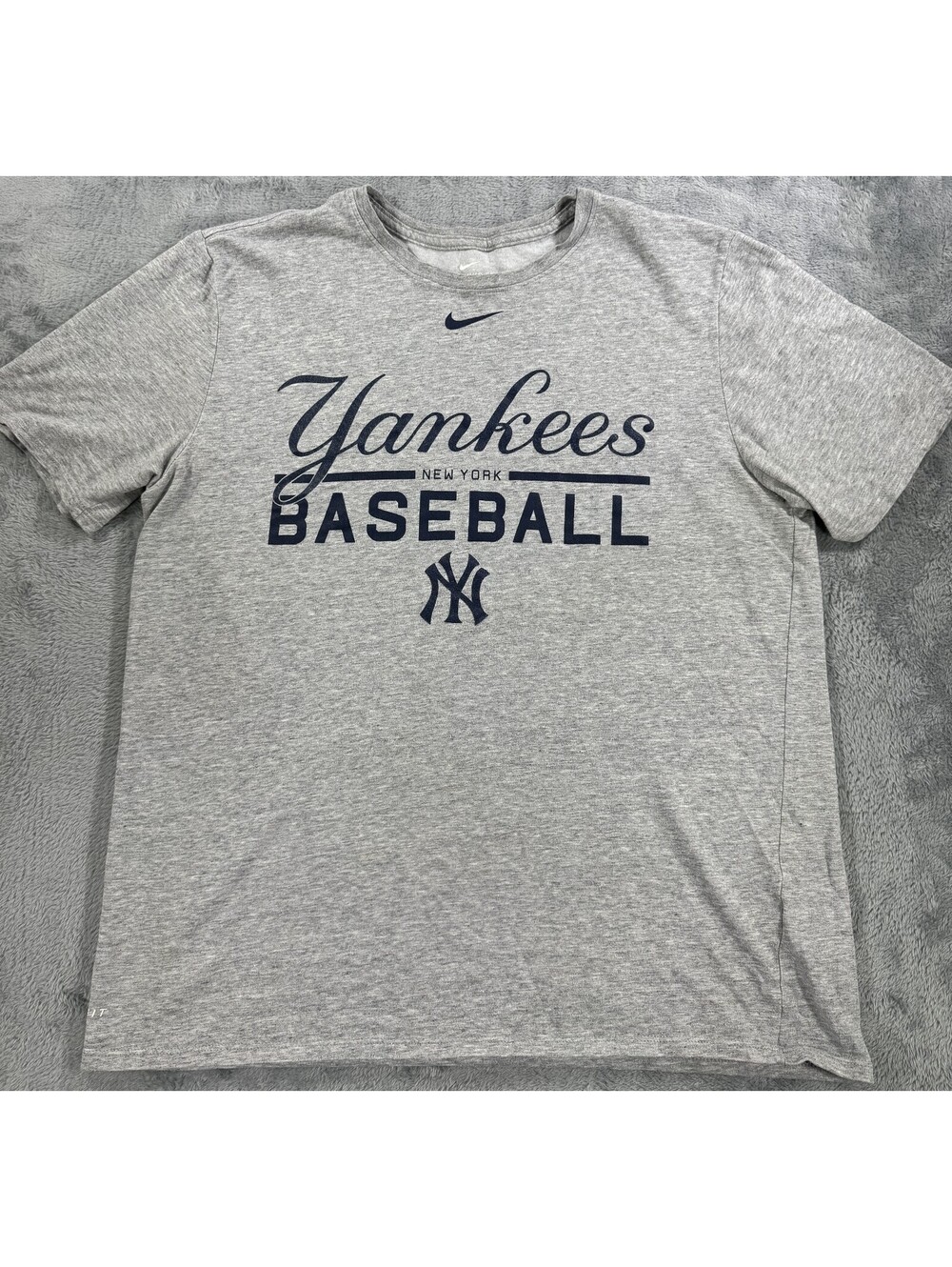 New York Yankees Nike Wordmark Practice Dri-Fit Performance T-Shirt Men's Size L